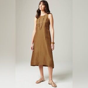 J. Jill linen Sleeveless Midi Dress